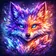 A vibrant fantasy creature avatar featuring a whimsical, colorful character with exaggerated features and a friendly expressi